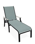 St. Catherine Sling Lay-Flat Chaise Polymer Arms