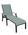 St. Catherine Sling Lay-Flat Chaise Polymer Arms