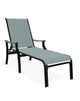 St. Catherine Sling Lay-Flat Chaise Polymer Arms