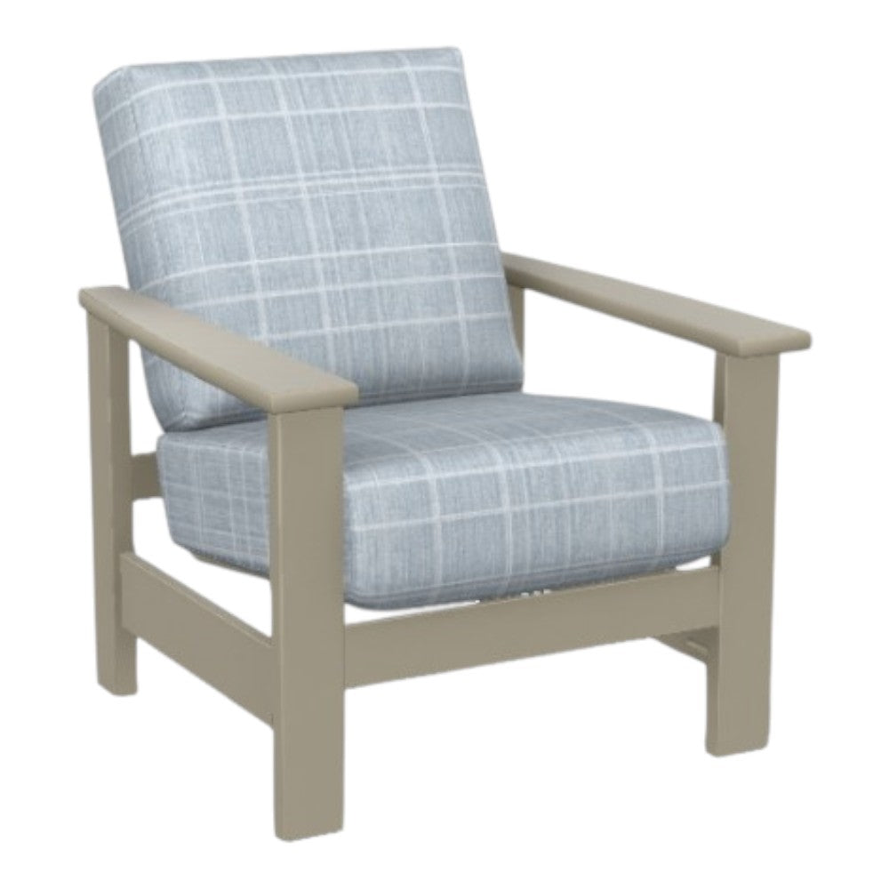 Telescope Leeward Deep Seat Stationary Outdoor Arm Chair