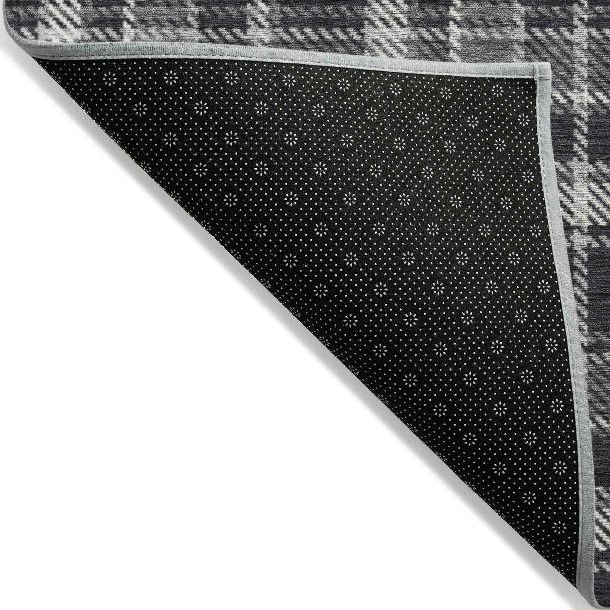 Addison Rugs Still Bloom Black Washable Indoor-Outdoor Rug