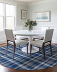 Addison Rugs Still Bloom Blue Washable Indoor-Outdoor Rug