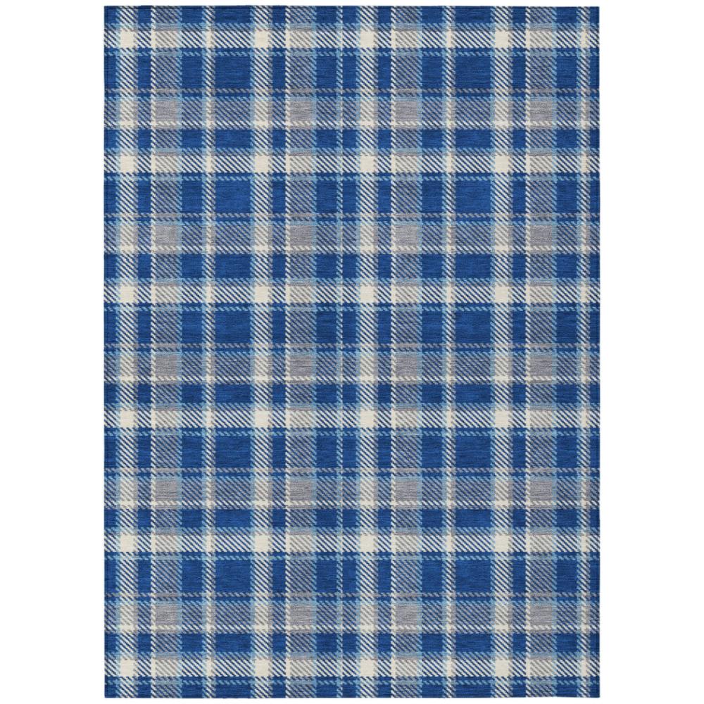 Addison Rugs Still Bloom Blue Washable Indoor-Outdoor Rug