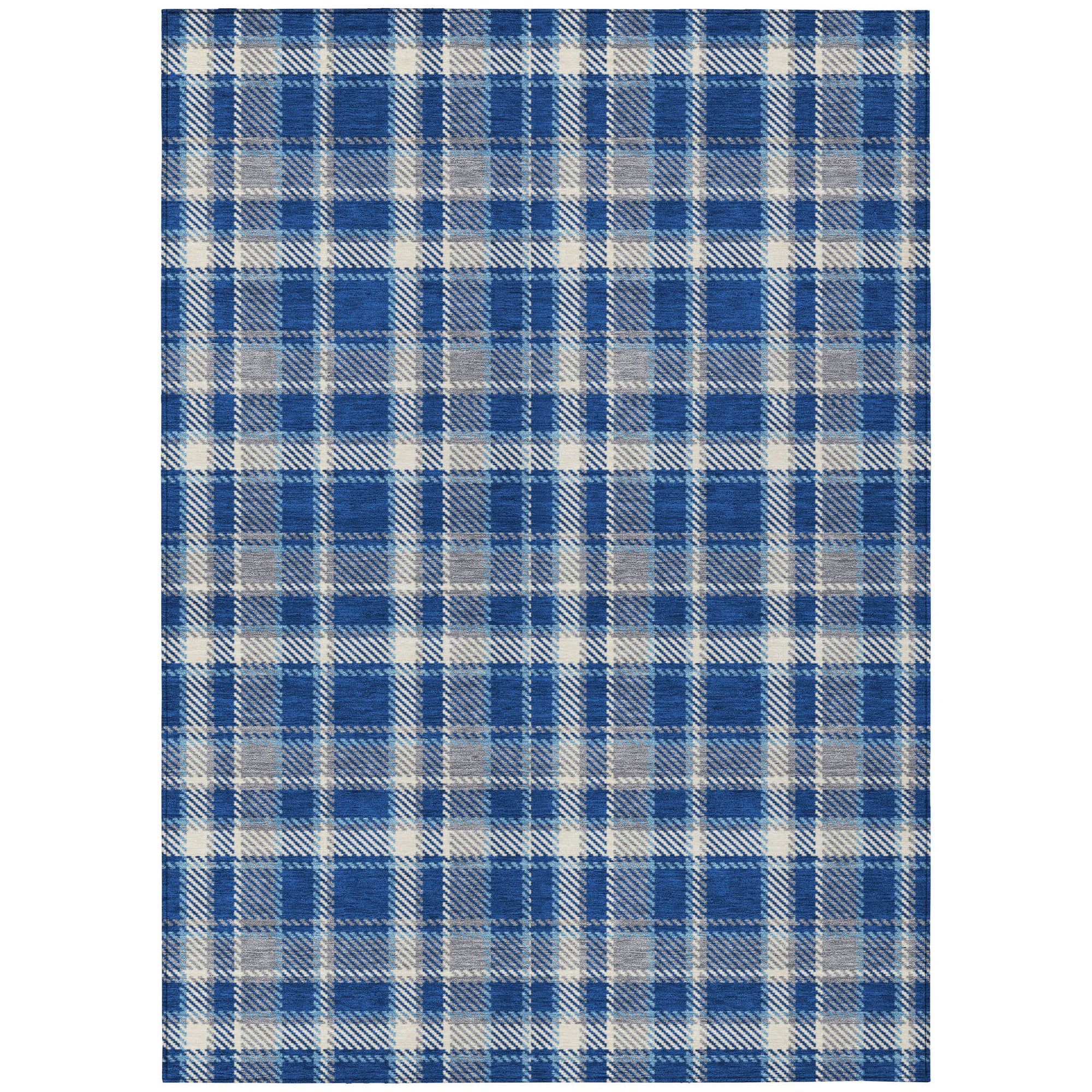 Addison Rugs Still Bloom Blue Washable Indoor-Outdoor Rug