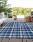 Addison Rugs Still Bloom Blue Washable Indoor-Outdoor Rug