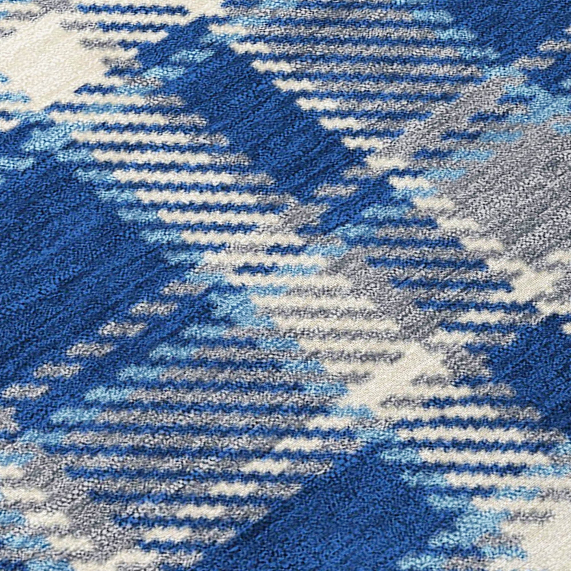 Addison Rugs Still Bloom Blue Washable Indoor-Outdoor Rug