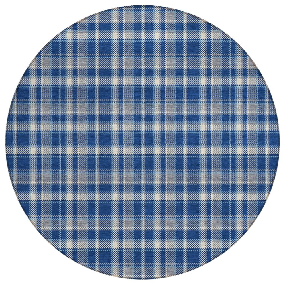 Addison Rugs Still Bloom Blue Washable Indoor-Outdoor Rug