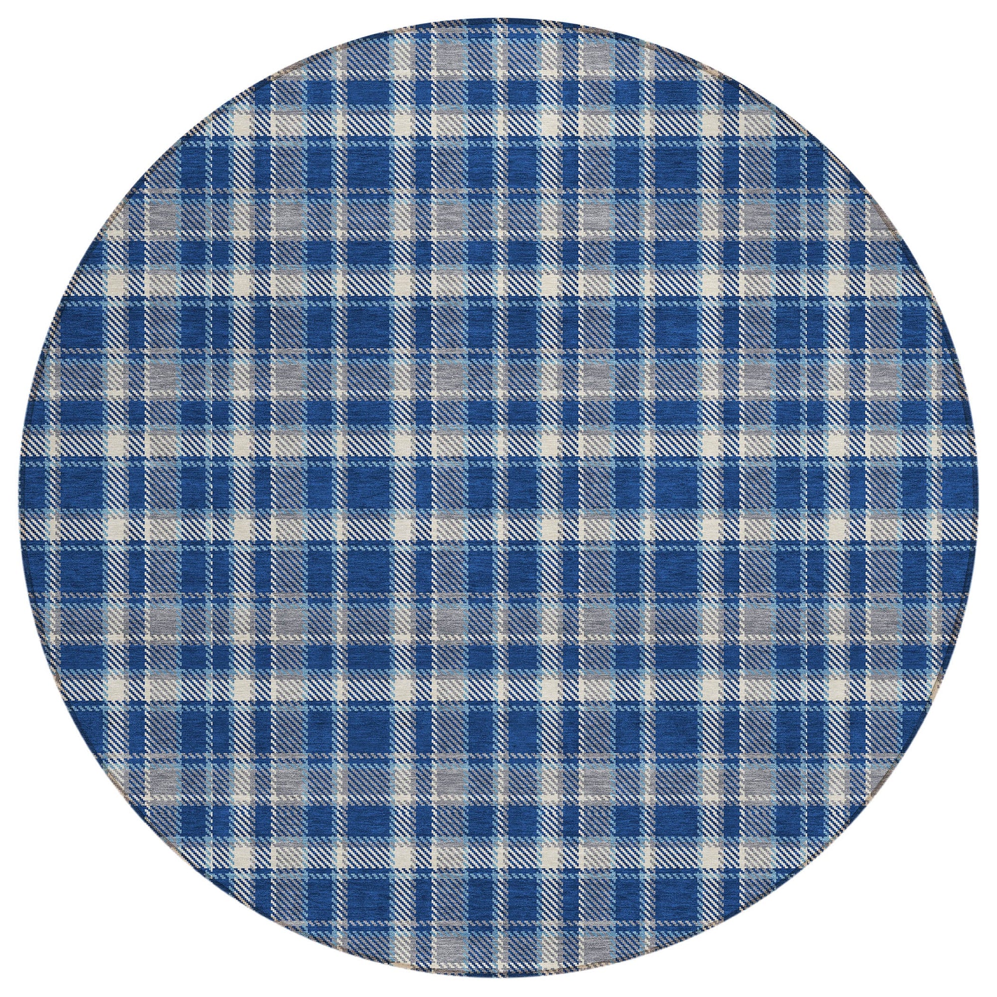 Addison Rugs Still Bloom Blue Washable Indoor-Outdoor Rug