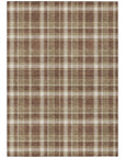 Addison Rugs Still Bloom Brown Washable Indoor-Outdoor Rug