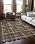 Addison Rugs Still Bloom Brown Washable Indoor-Outdoor Rug