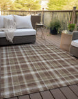 Addison Rugs Still Bloom Brown Washable Indoor-Outdoor Rug
