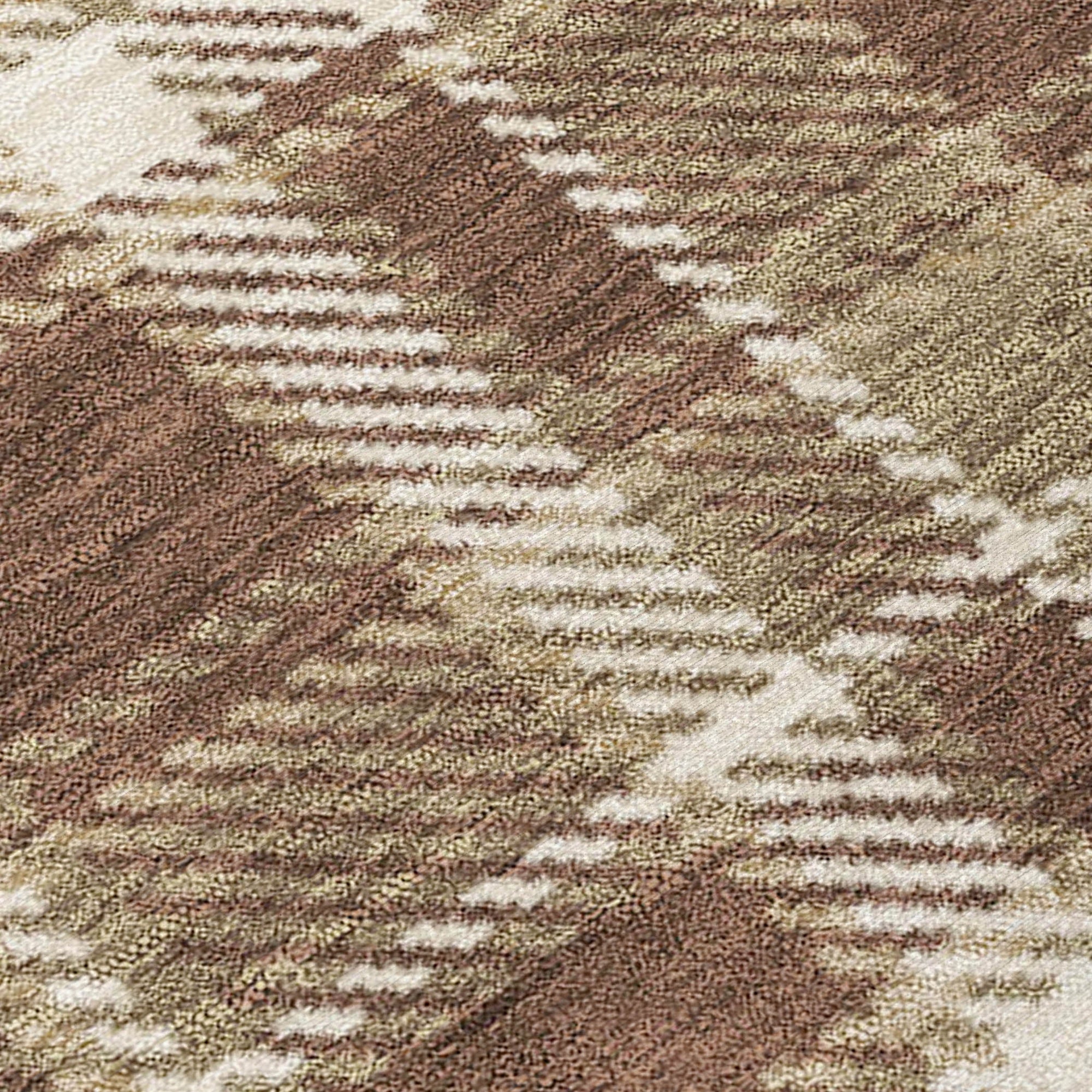 Addison Rugs Still Bloom Brown Washable Indoor-Outdoor Rug