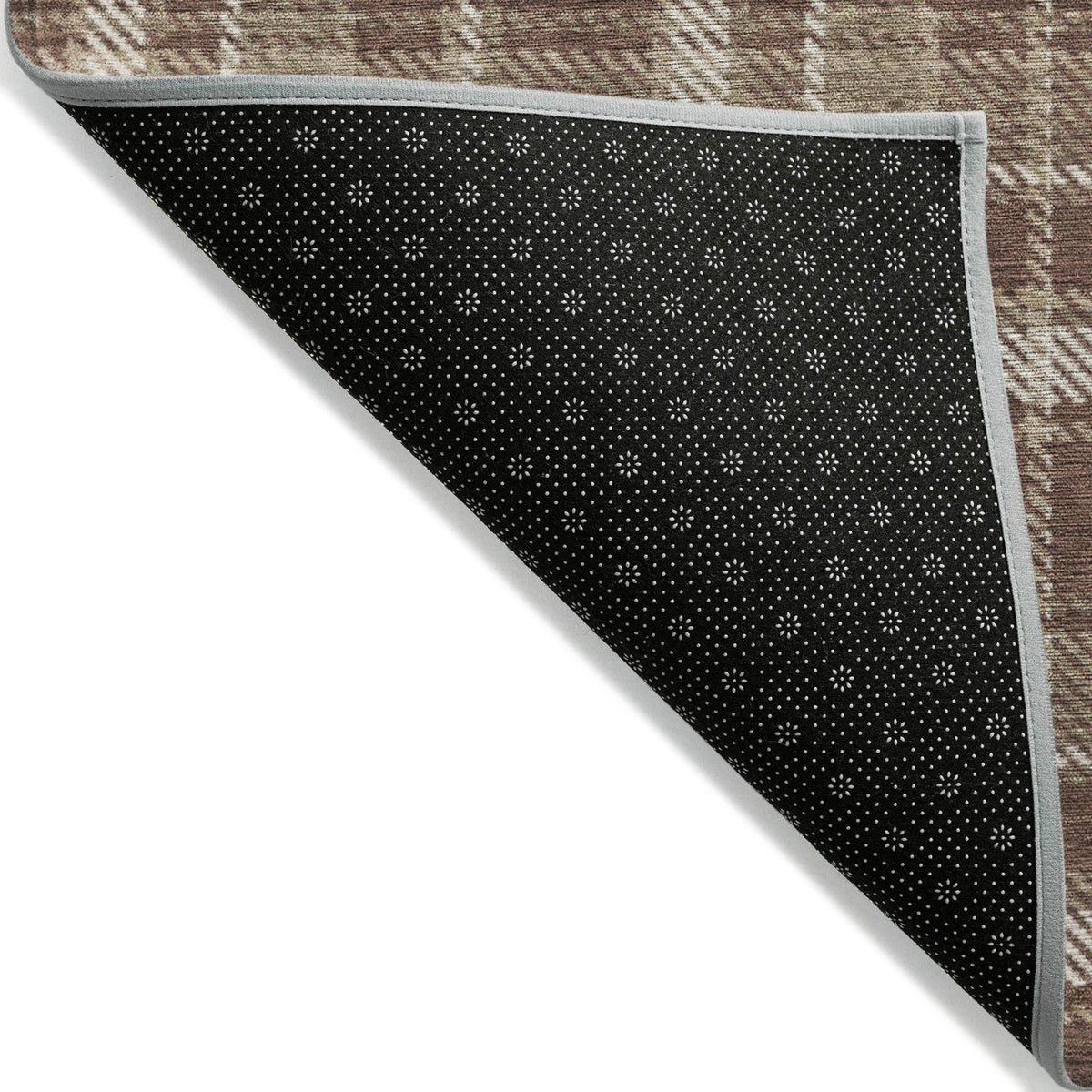 Addison Rugs Still Bloom Brown Washable Indoor-Outdoor Rug