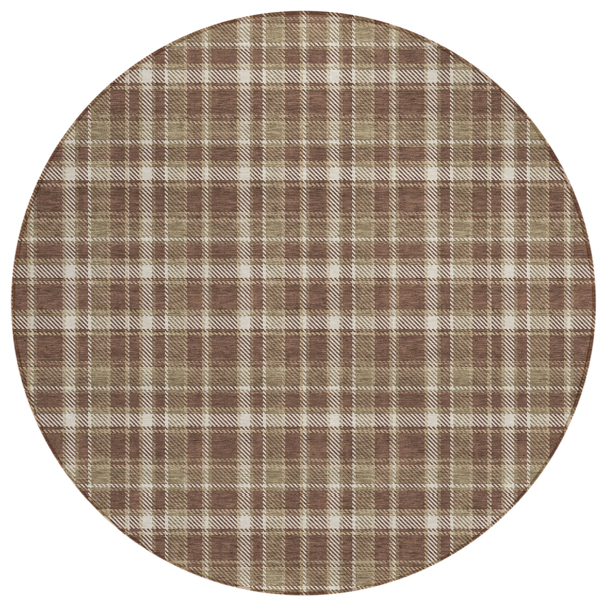 Addison Rugs Still Bloom Brown Washable Indoor-Outdoor Rug