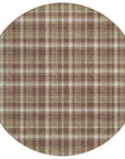 Addison Rugs Still Bloom Brown Washable Indoor-Outdoor Rug
