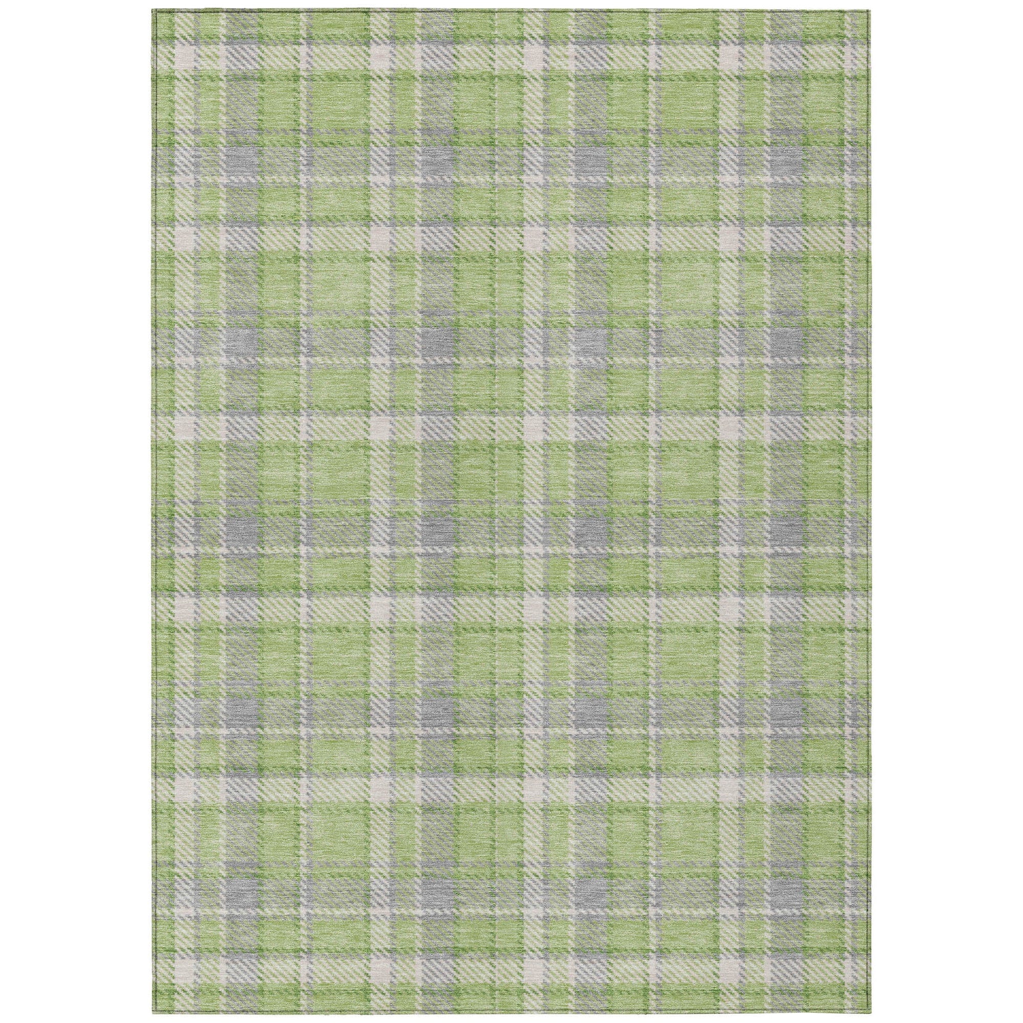 Addison Rugs Still Bloom Green Washable Indoor-Outdoor Rug