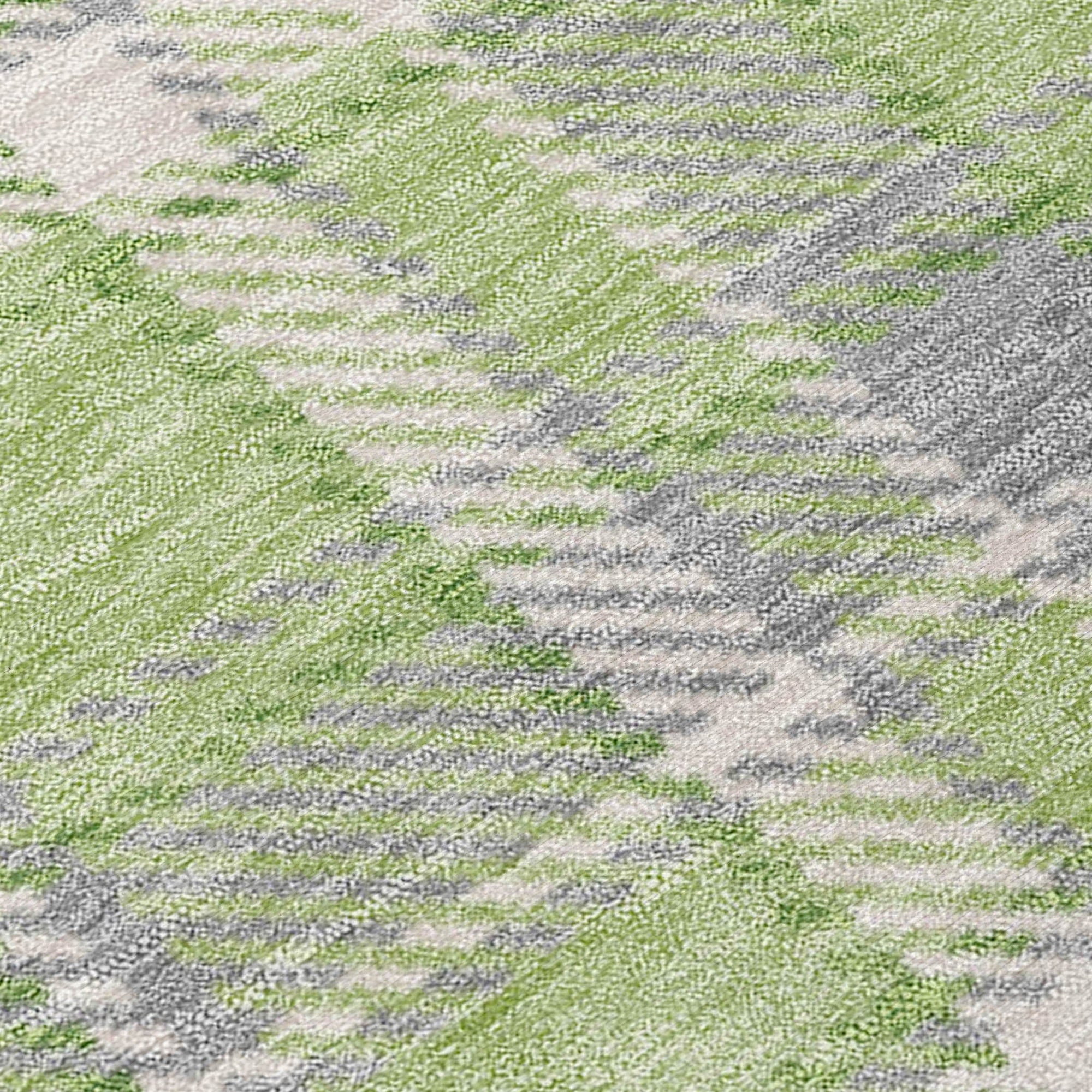 Addison Rugs Still Bloom Green Washable Indoor-Outdoor Rug