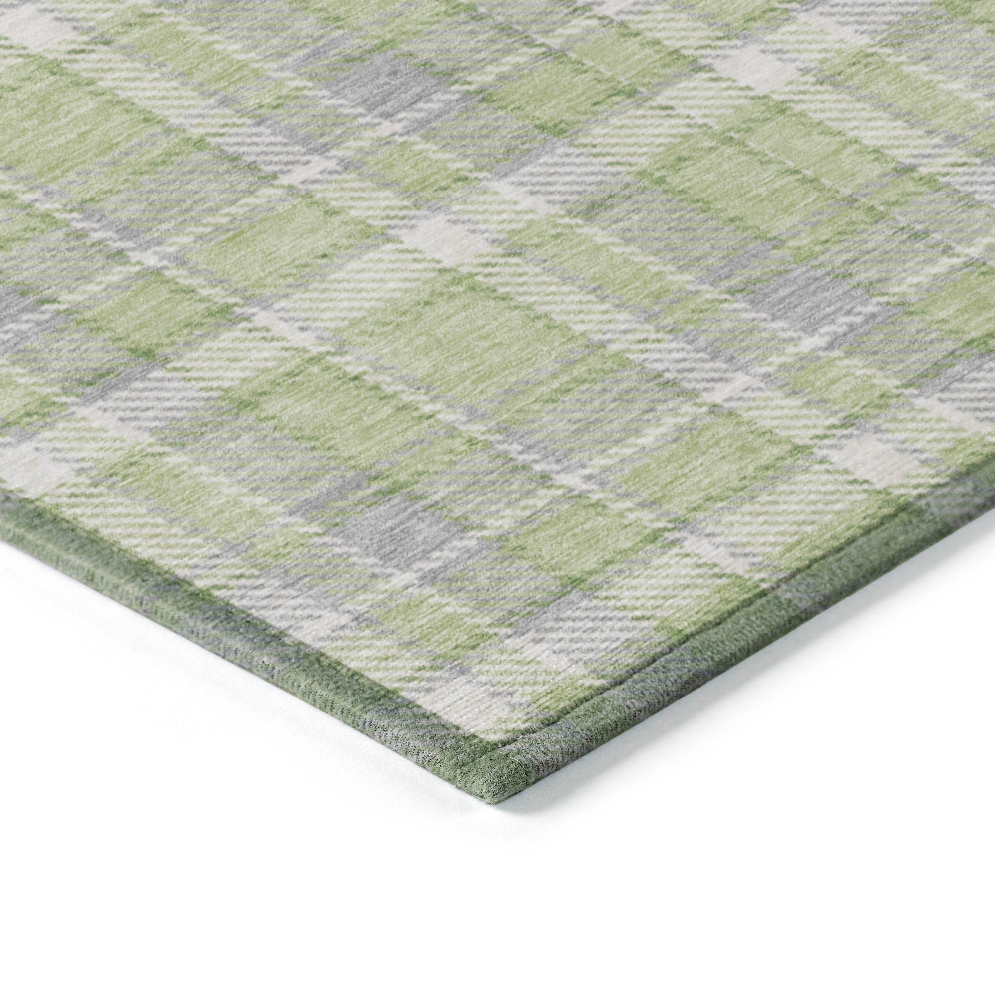 Addison Rugs Still Bloom Green Washable Indoor-Outdoor Rug