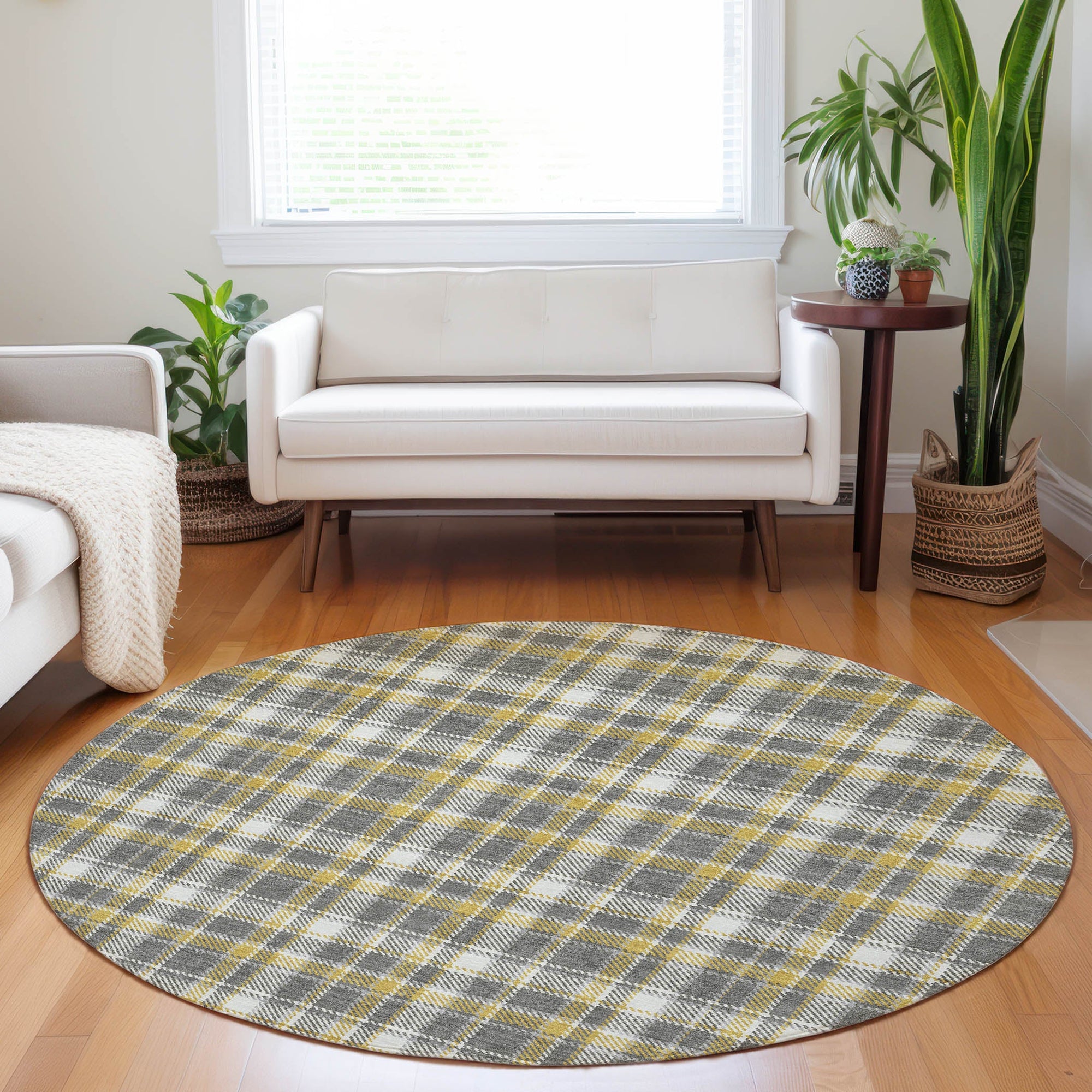 Addison Rugs Still Bloom Grey Washable Indoor-Outdoor Rug