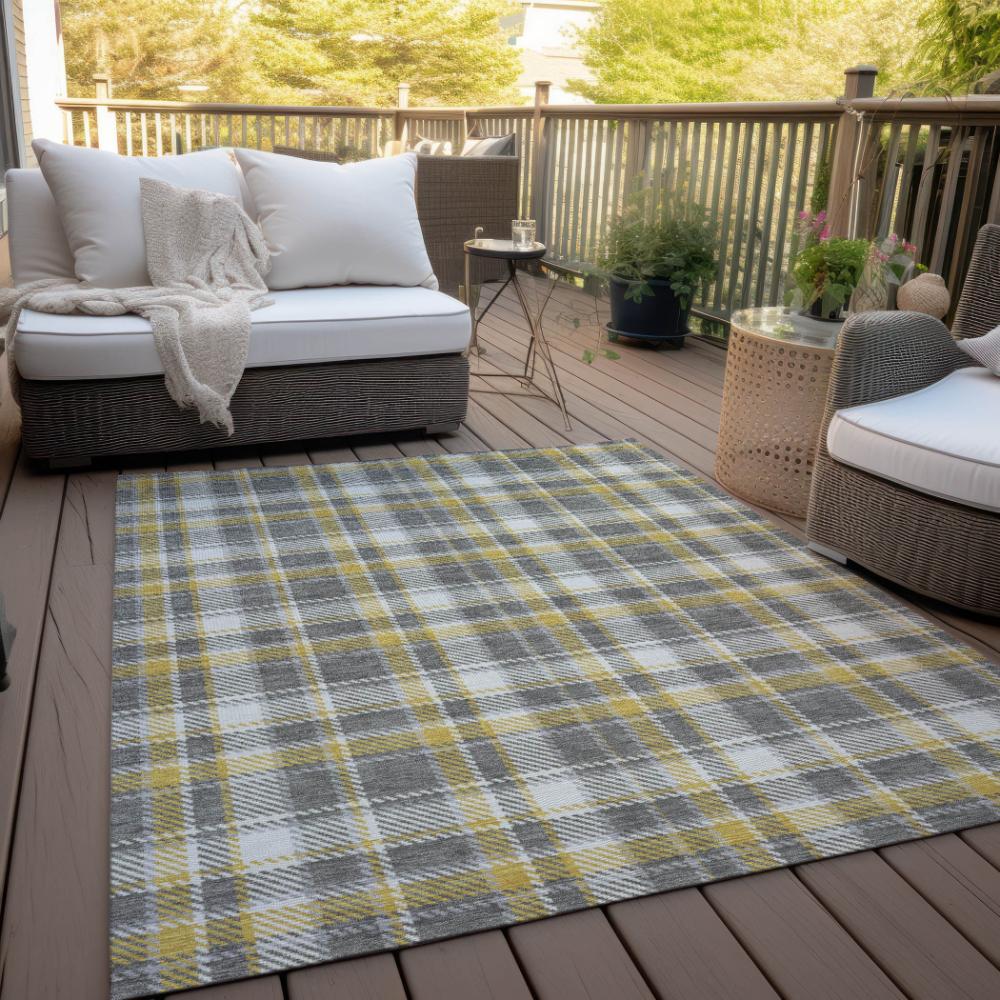 Addison Rugs Still Bloom Grey Washable Indoor-Outdoor Rug