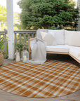 Addison Rugs Still Bloom Orange Washable Indoor-Outdoor Rug