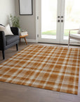 Addison Rugs Still Bloom Orange Washable Indoor-Outdoor Rug