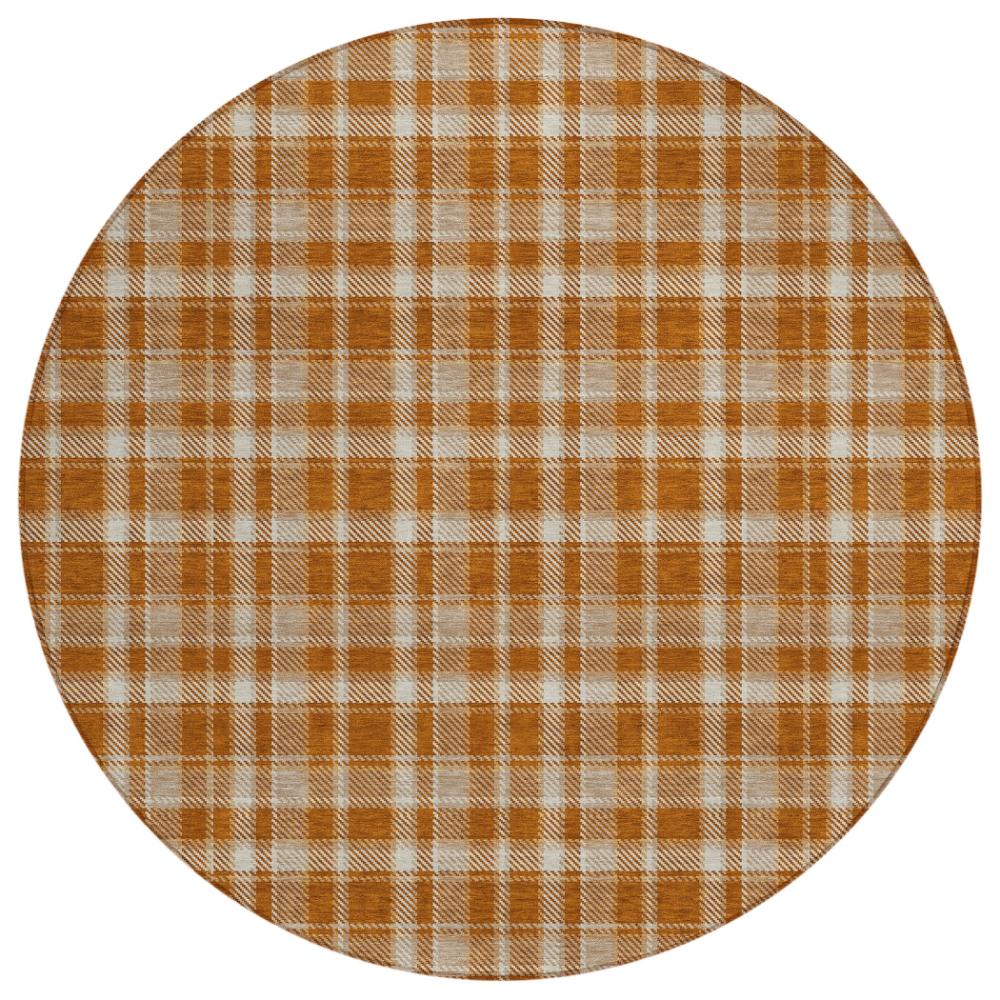 Addison Rugs Still Bloom Orange Washable Indoor-Outdoor Rug