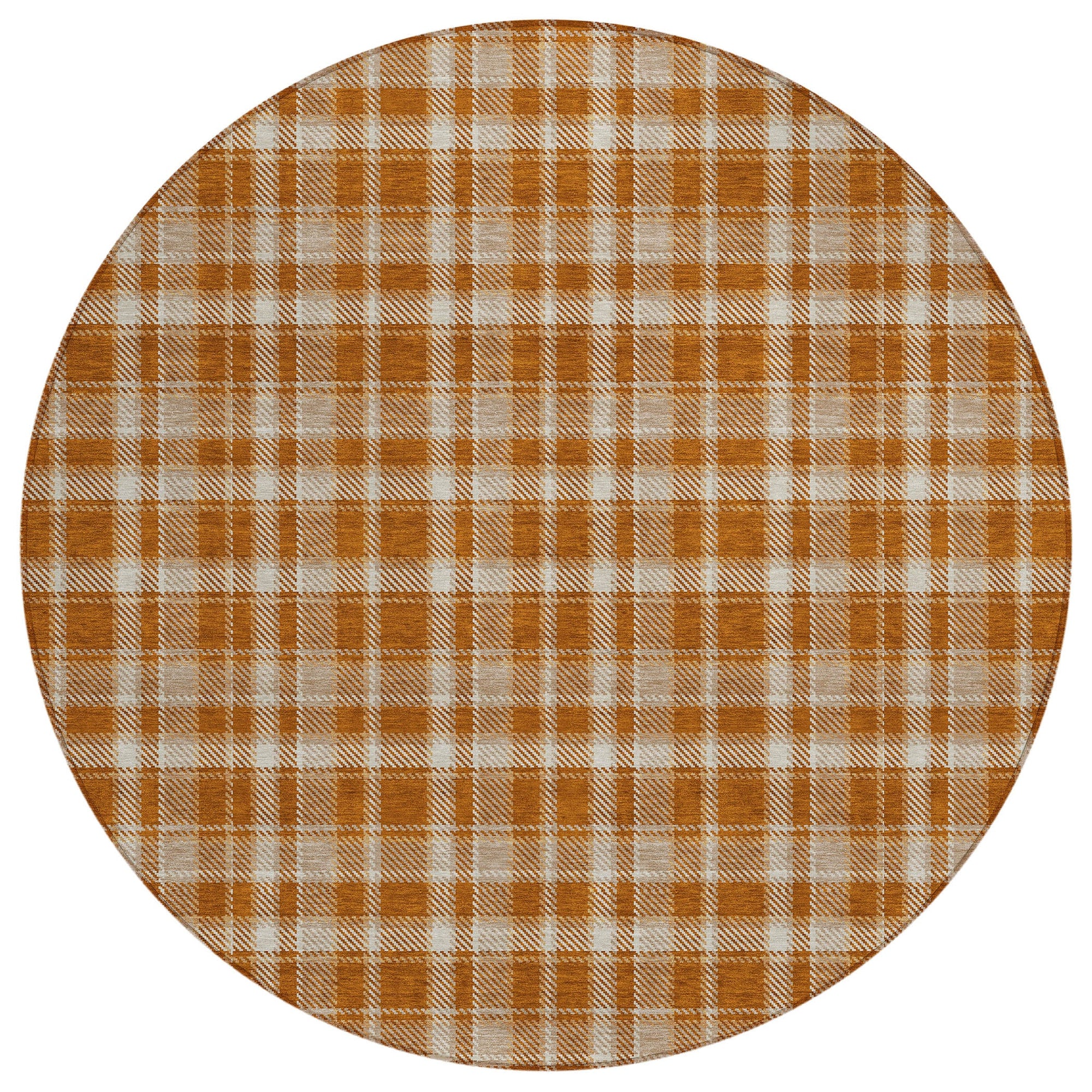 Addison Rugs Still Bloom Orange Washable Indoor-Outdoor Rug