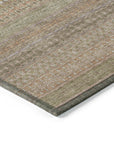 Addison Rugs Stripes Brown Washable Indoor-Outdoor Rug