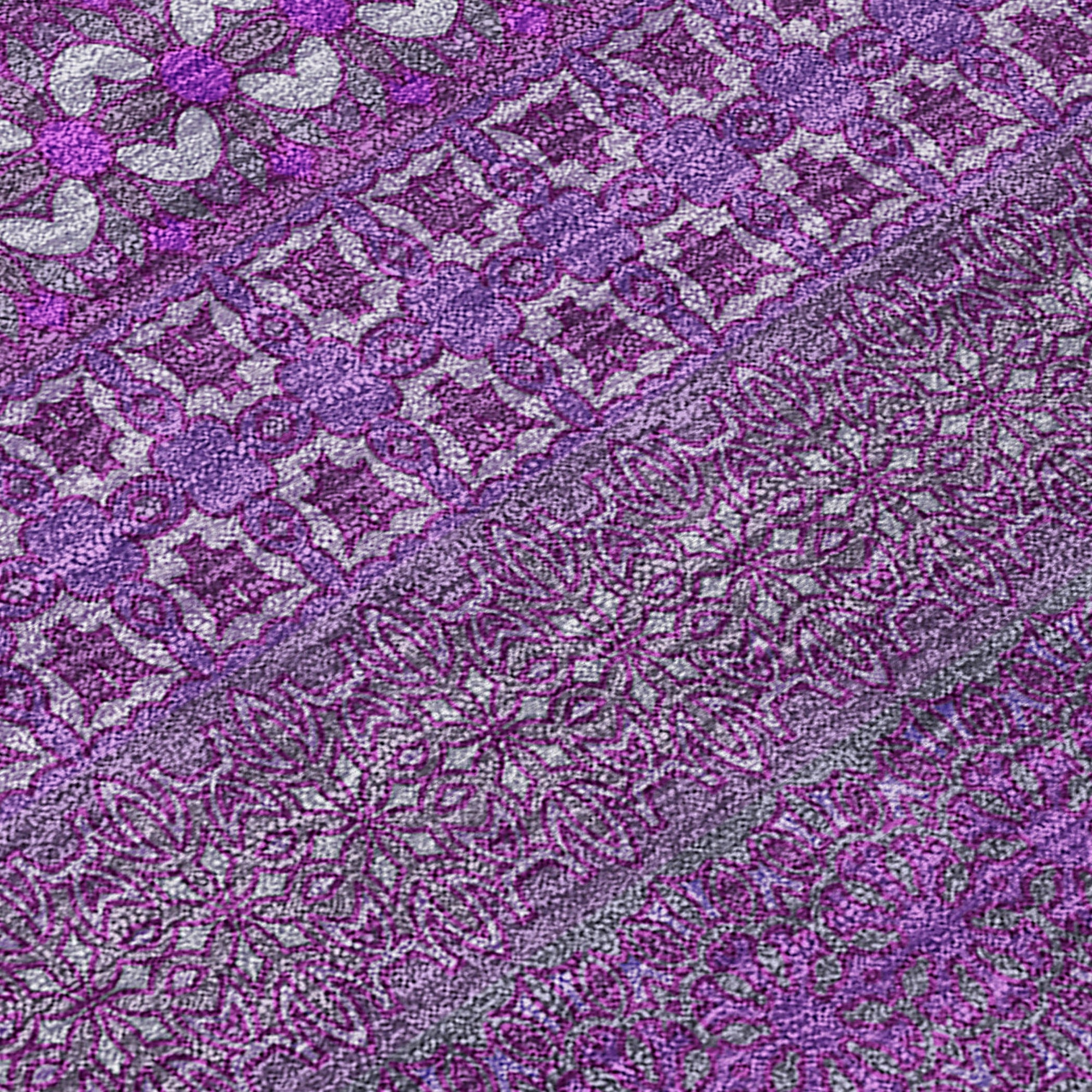 Addison Rugs Stripes Eggplant Washable Indoor-Outdoor Rug