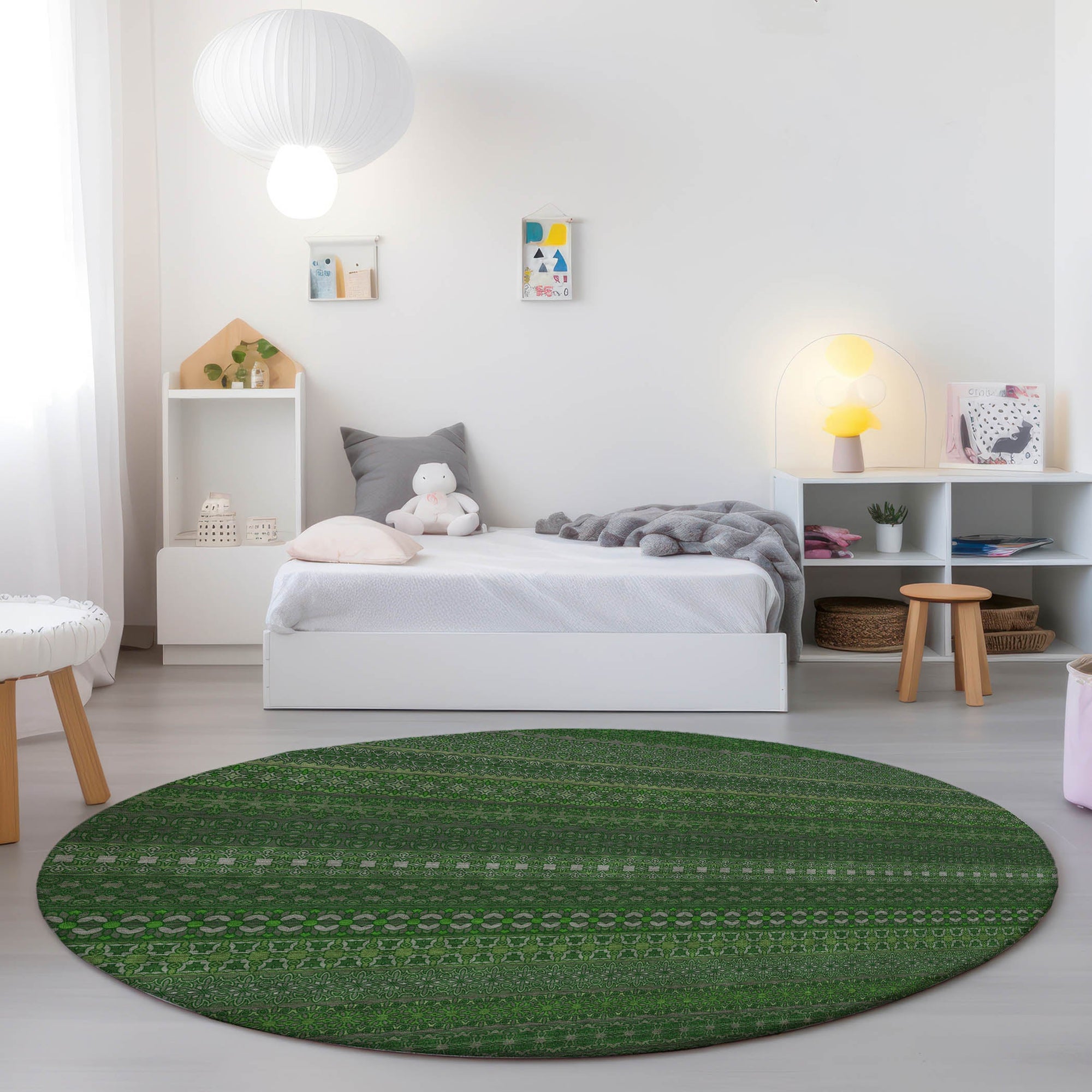 Addison Rugs Stripes Fern Washable Indoor-Outdoor Rug