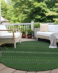 Addison Rugs Stripes Fern Washable Indoor-Outdoor Rug