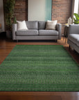 Addison Rugs Stripes Fern Washable Indoor-Outdoor Rug