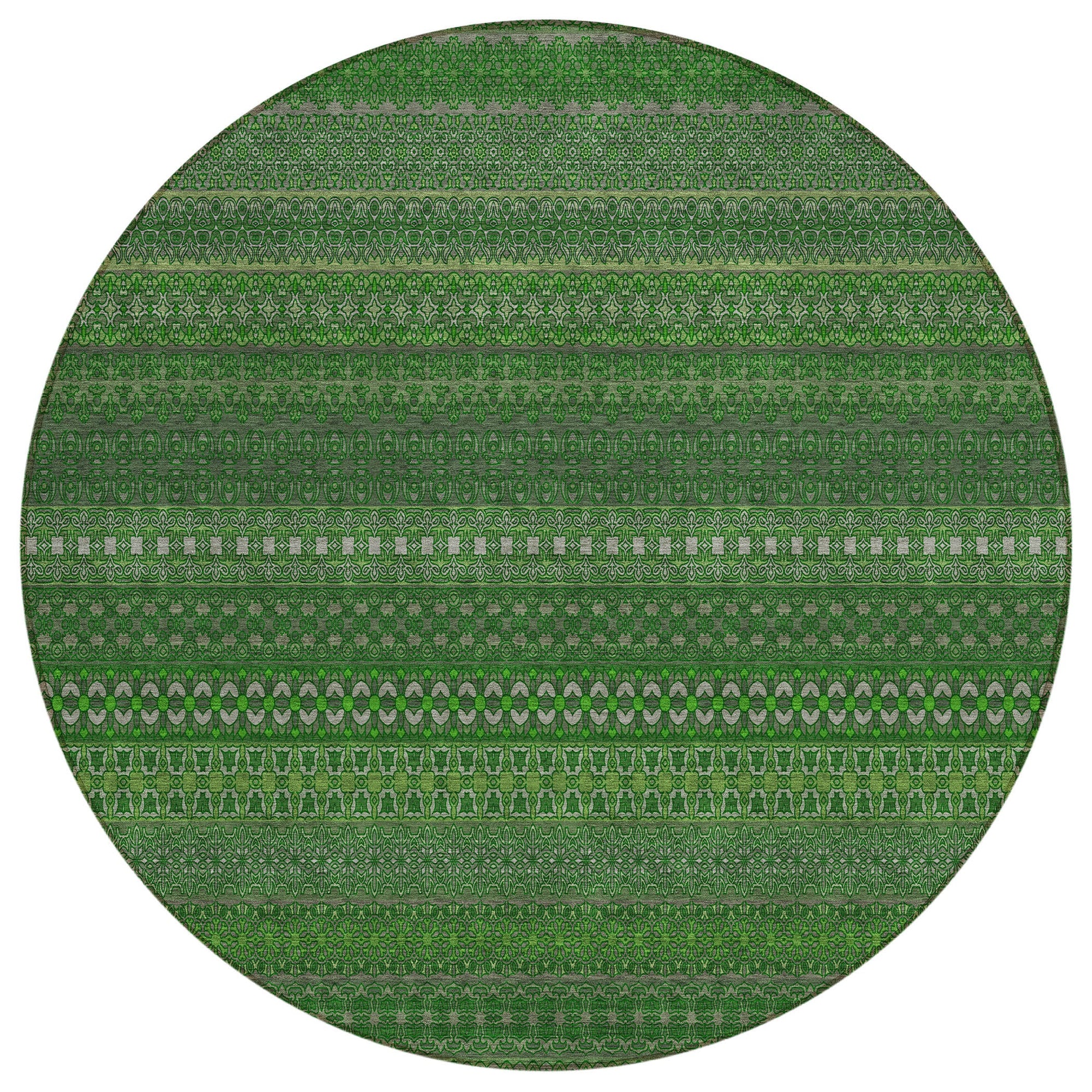 Addison Rugs Stripes Fern Washable Indoor-Outdoor Rug