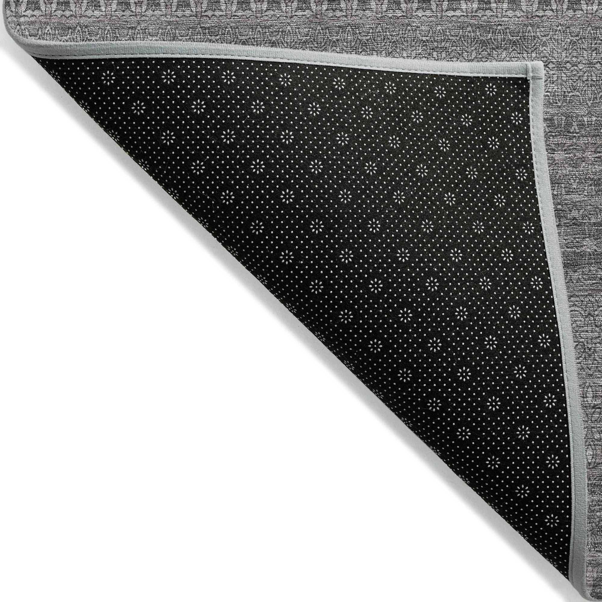 Addison Rugs Stripes Grey Washable Indoor-Outdoor Rug