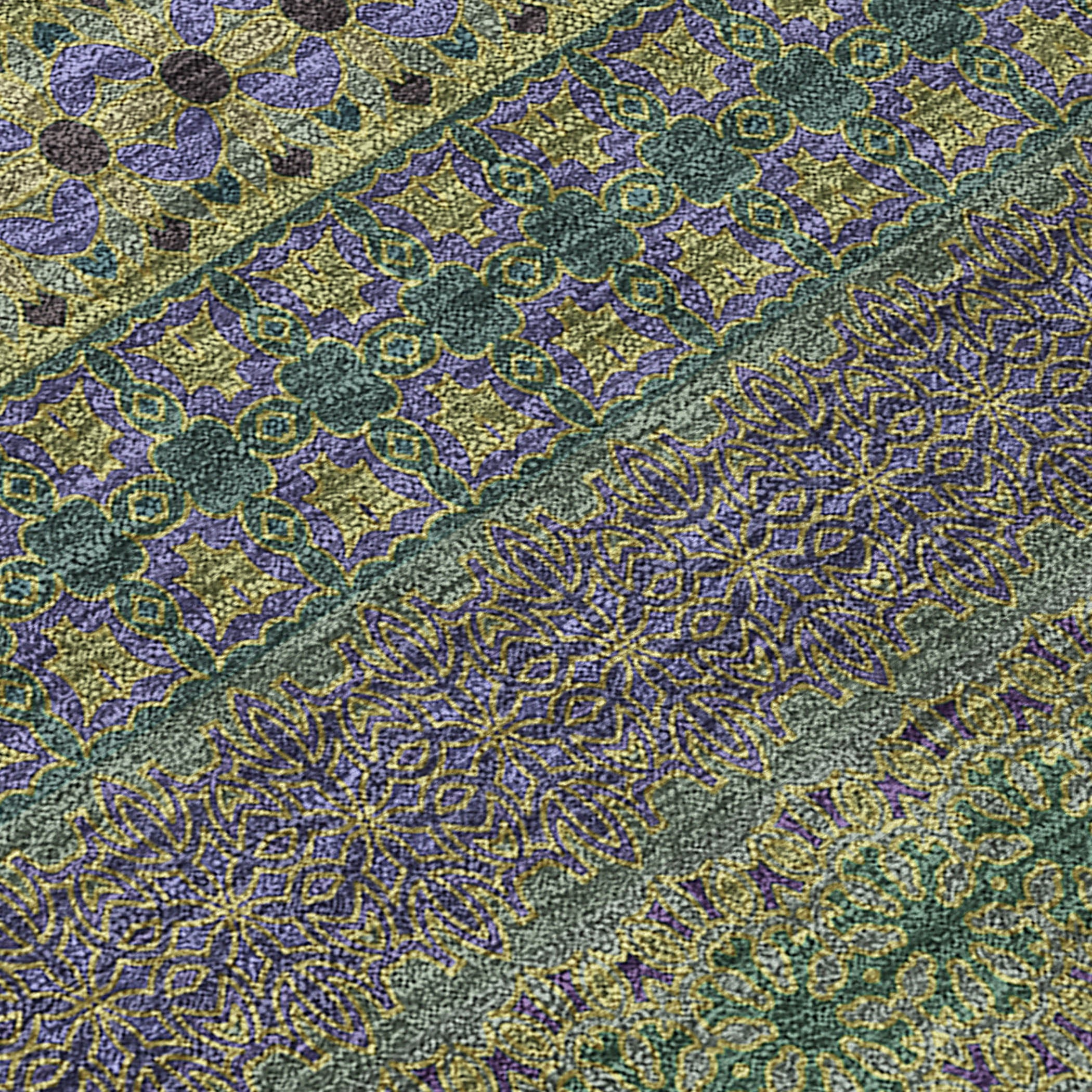 Stripes Olive Washable Indoor-Outdoor Rug