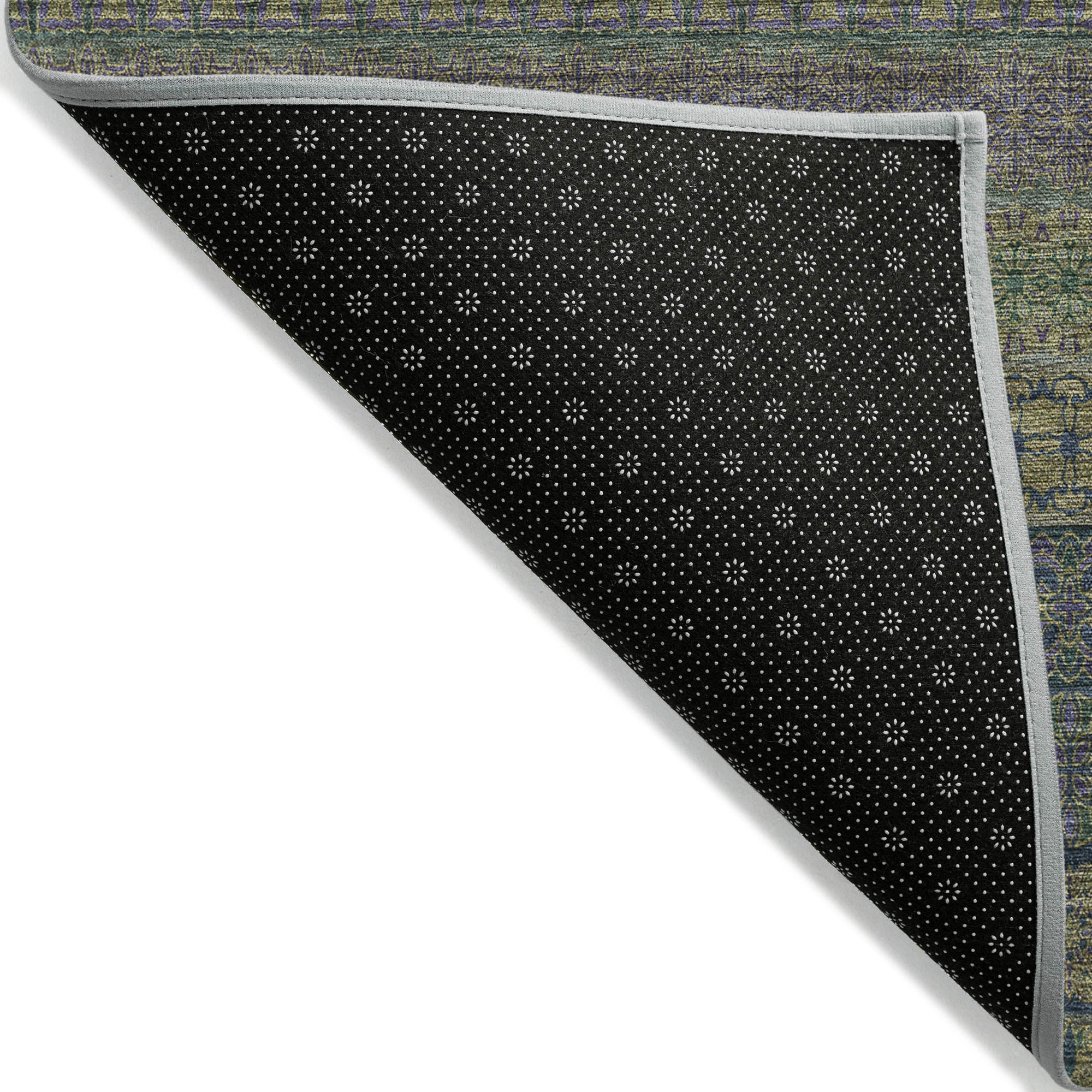 Addison Rugs Stripes Olive Washable Indoor-Outdoor Rug