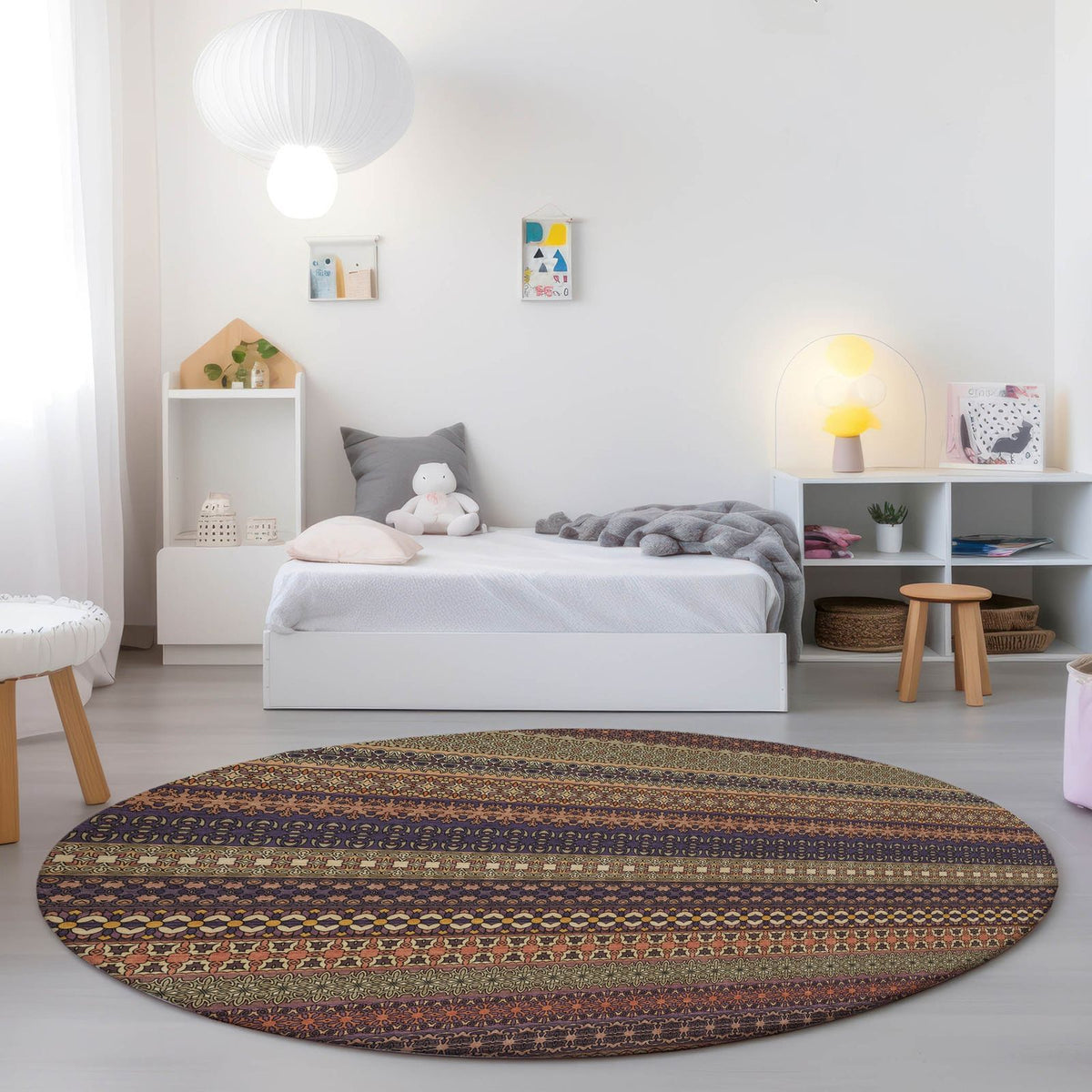 Addison Rugs Stripes Paprika Washable Indoor-Outdoor Rug