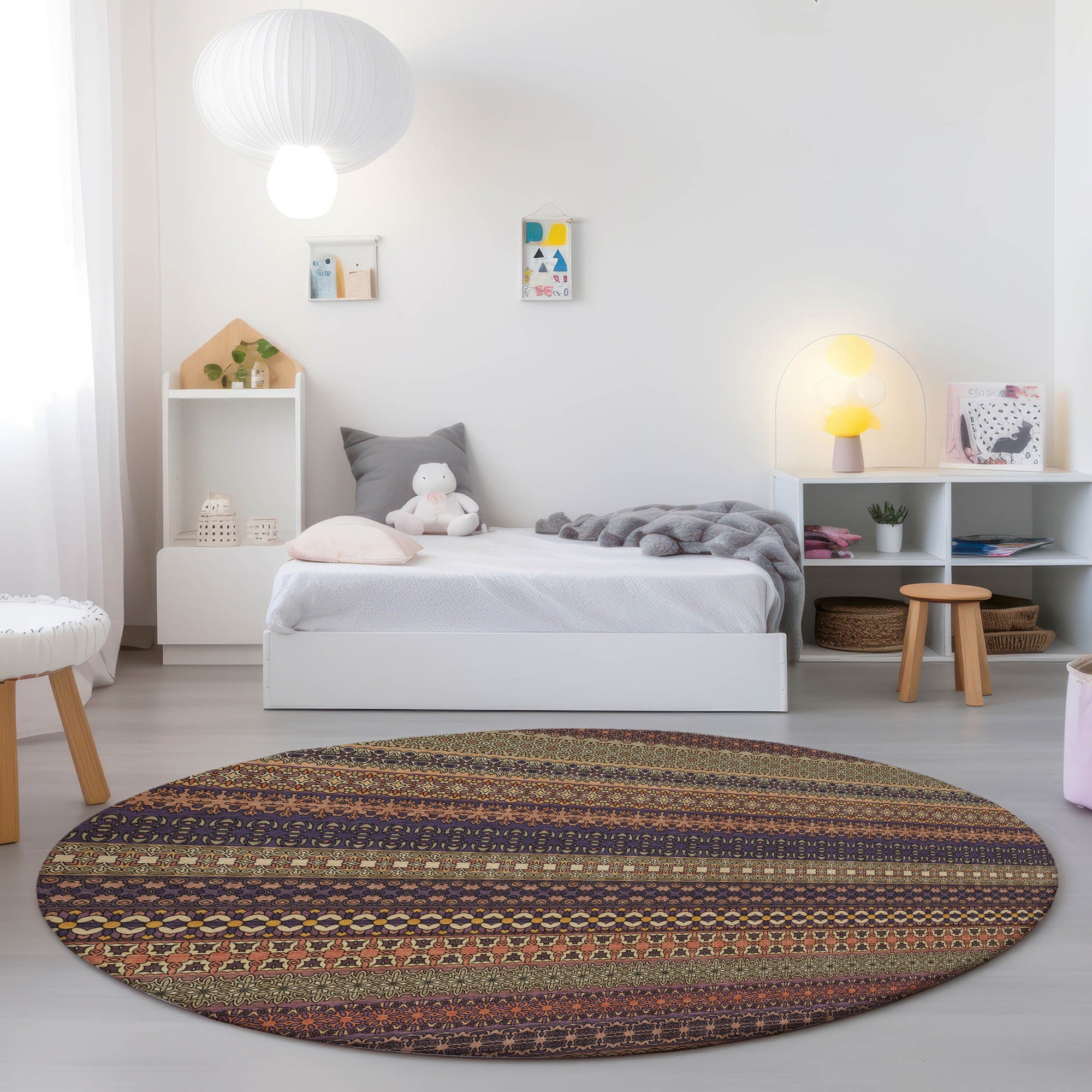 Addison Rugs Stripes Paprika Washable Indoor-Outdoor Rug