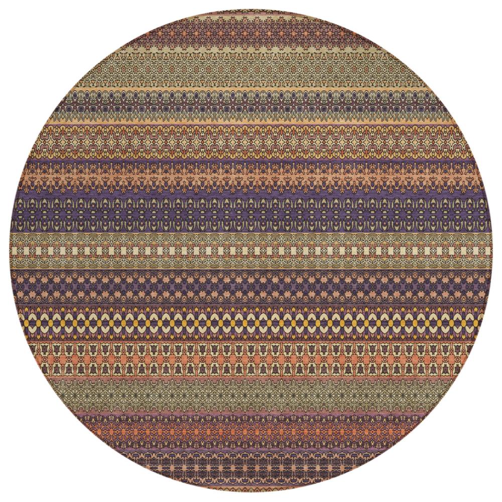 Addison Rugs Stripes Paprika Washable Indoor-Outdoor Rug
