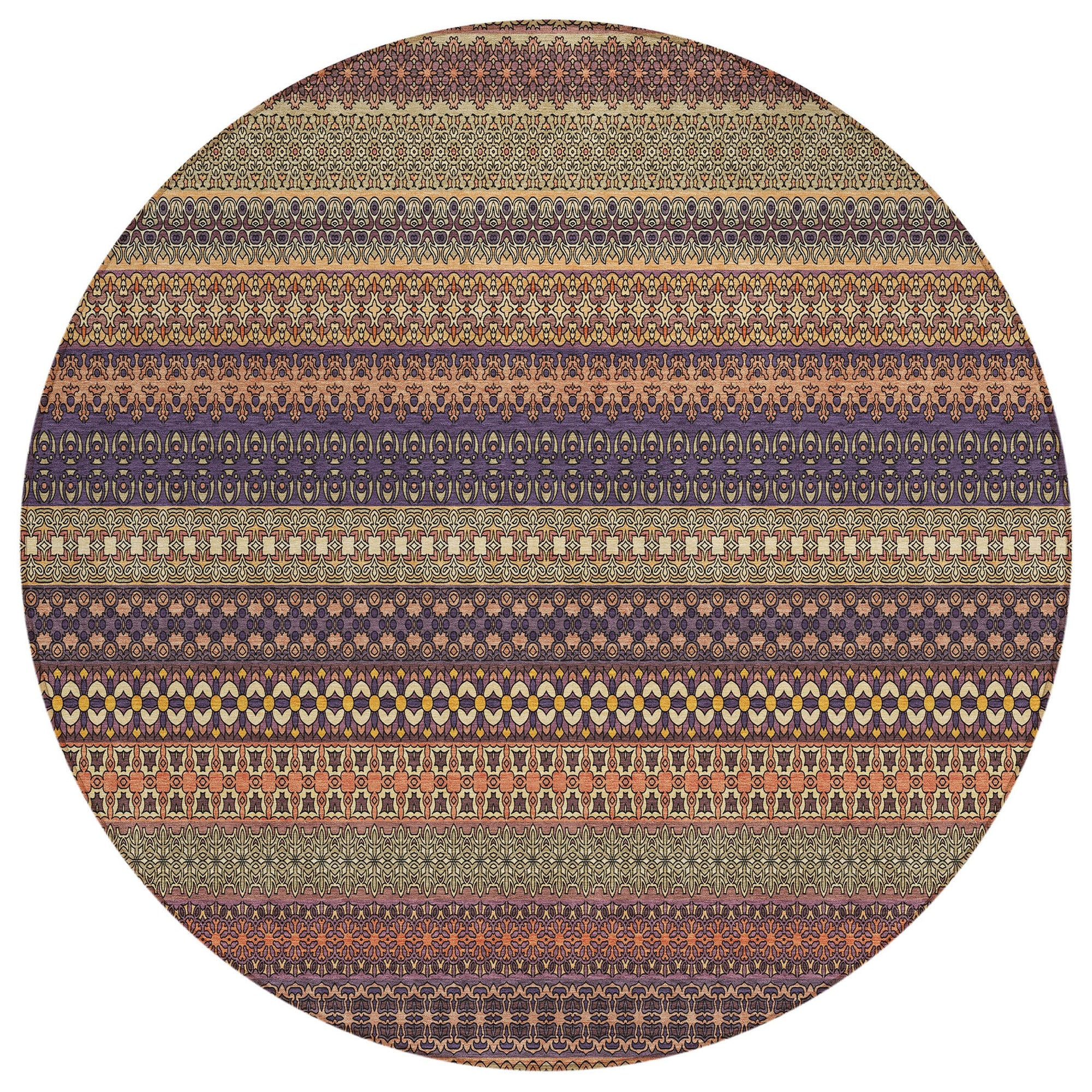 Addison Rugs Stripes Paprika Washable Indoor-Outdoor Rug