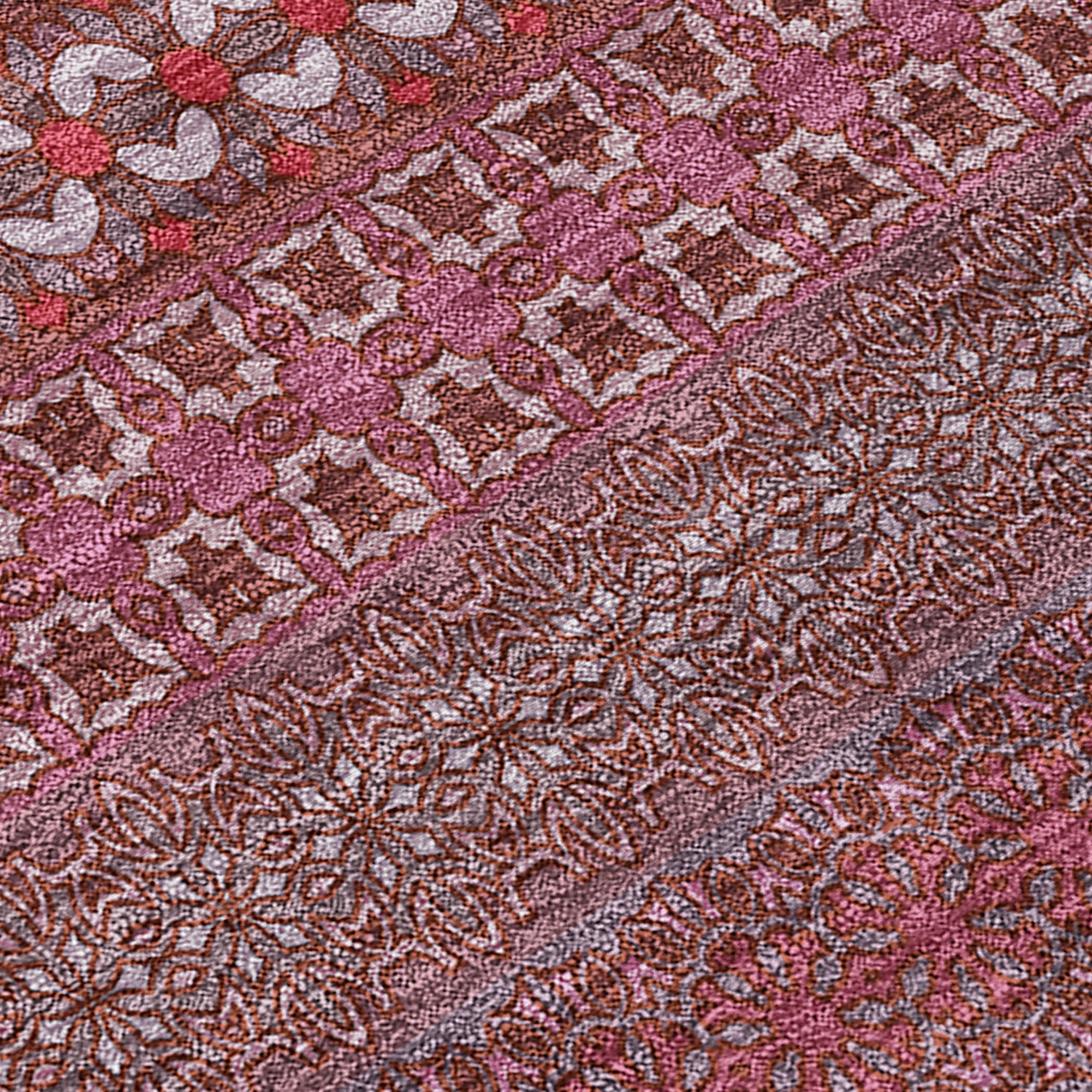 Addison Rugs Stripes Red Washable Indoor-Outdoor Rug