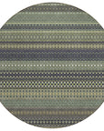 Stripes Sage Washable Indoor-Outdoor Rug