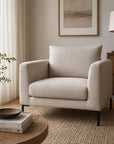 LOOMLAN Custom Upholstery Tailor S Removable Cover Fabric & Leather Accent Chair