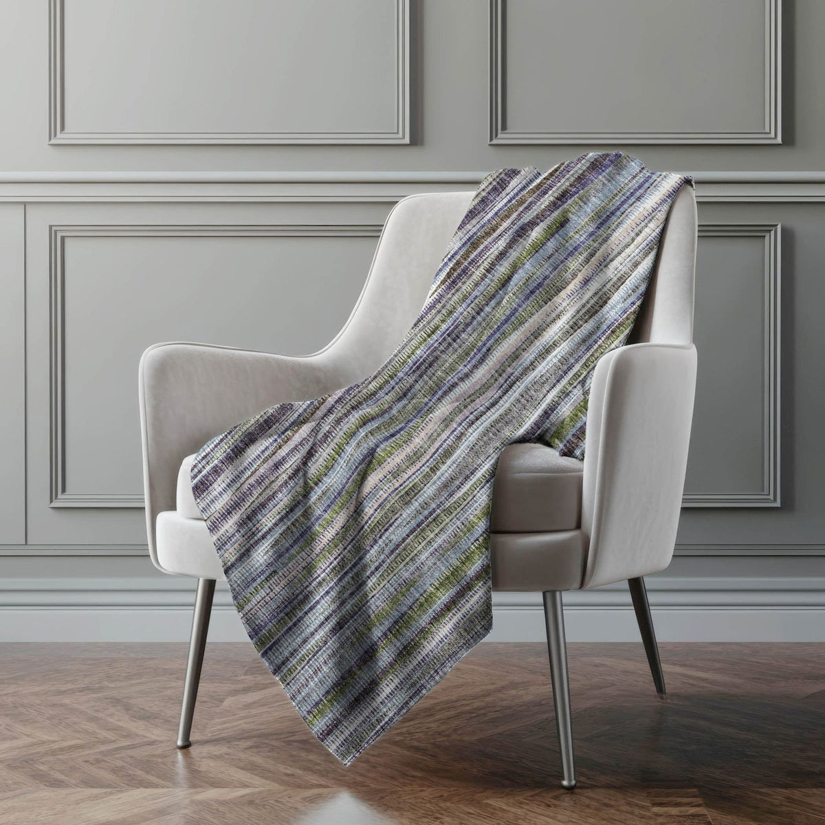 Addison Rugs Textured Stripes 50" x 70" Throw Blanket