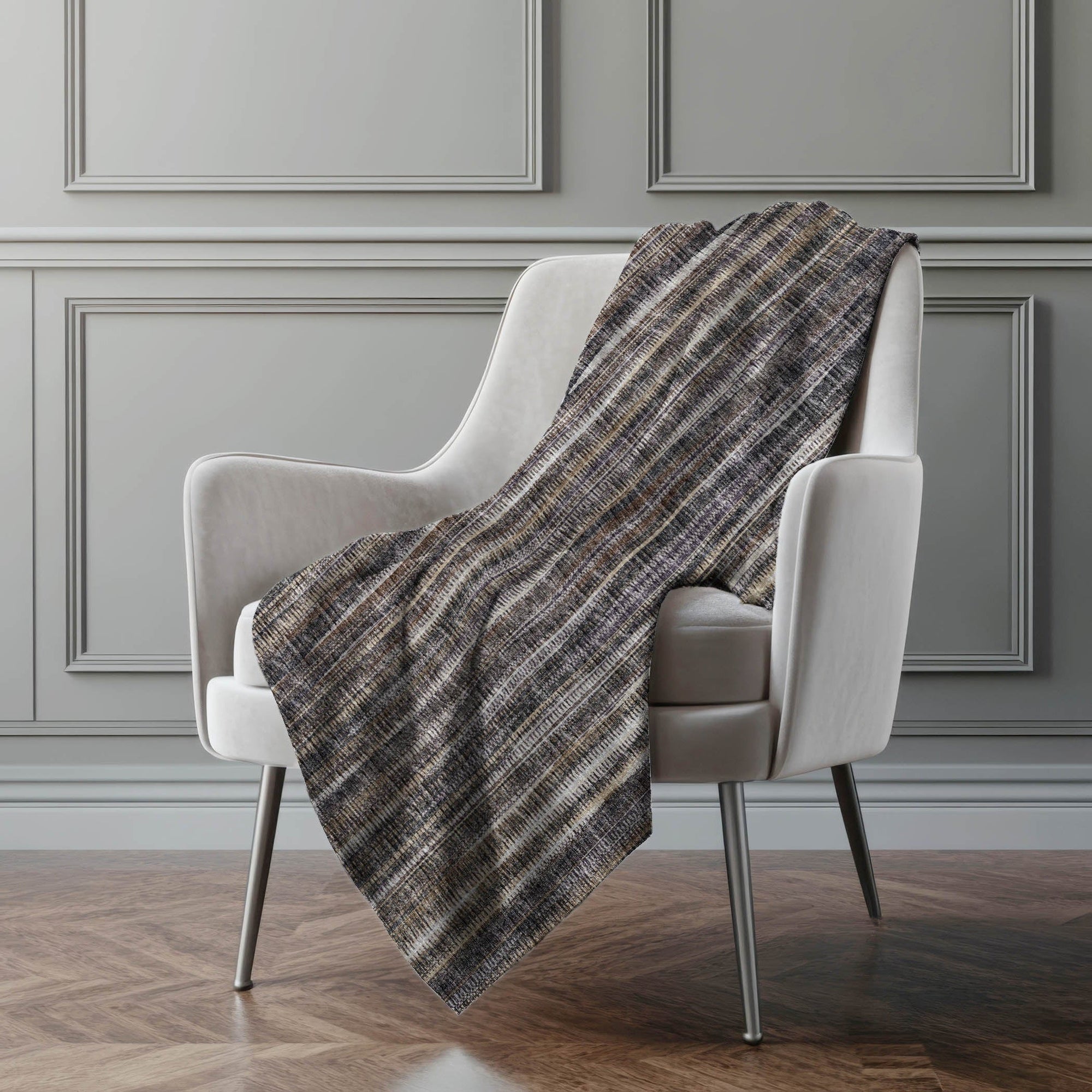 Addison Rugs Textured Stripes 50" x 70" Throw Blanket