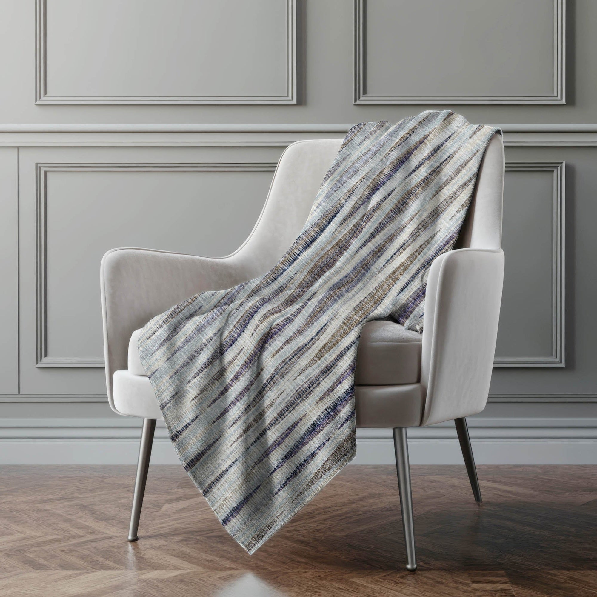 Addison Rugs Textured Stripes 50" x 70" Throw Blanket