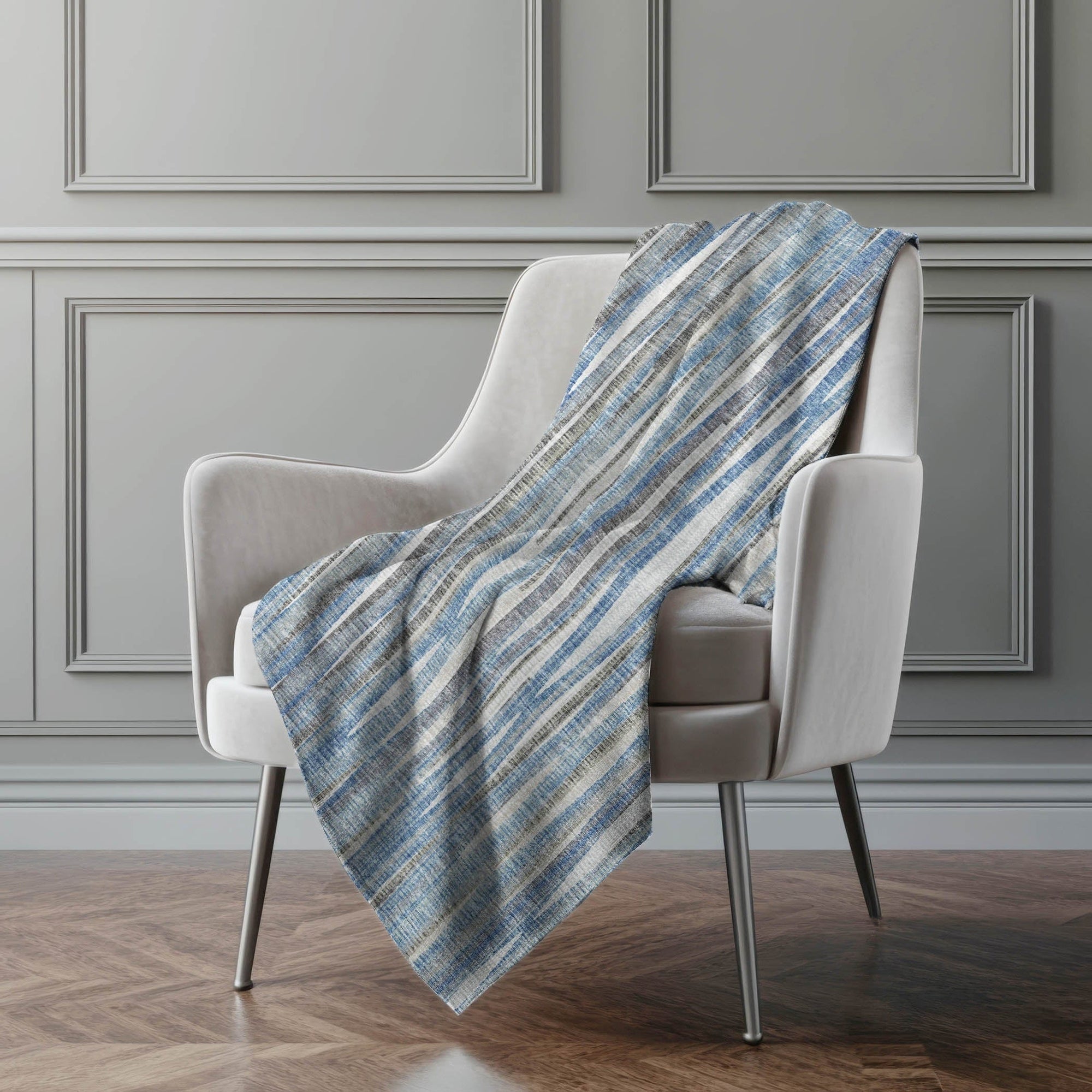 Addison Rugs Textured Stripes 50" x 70" Throw Blanket