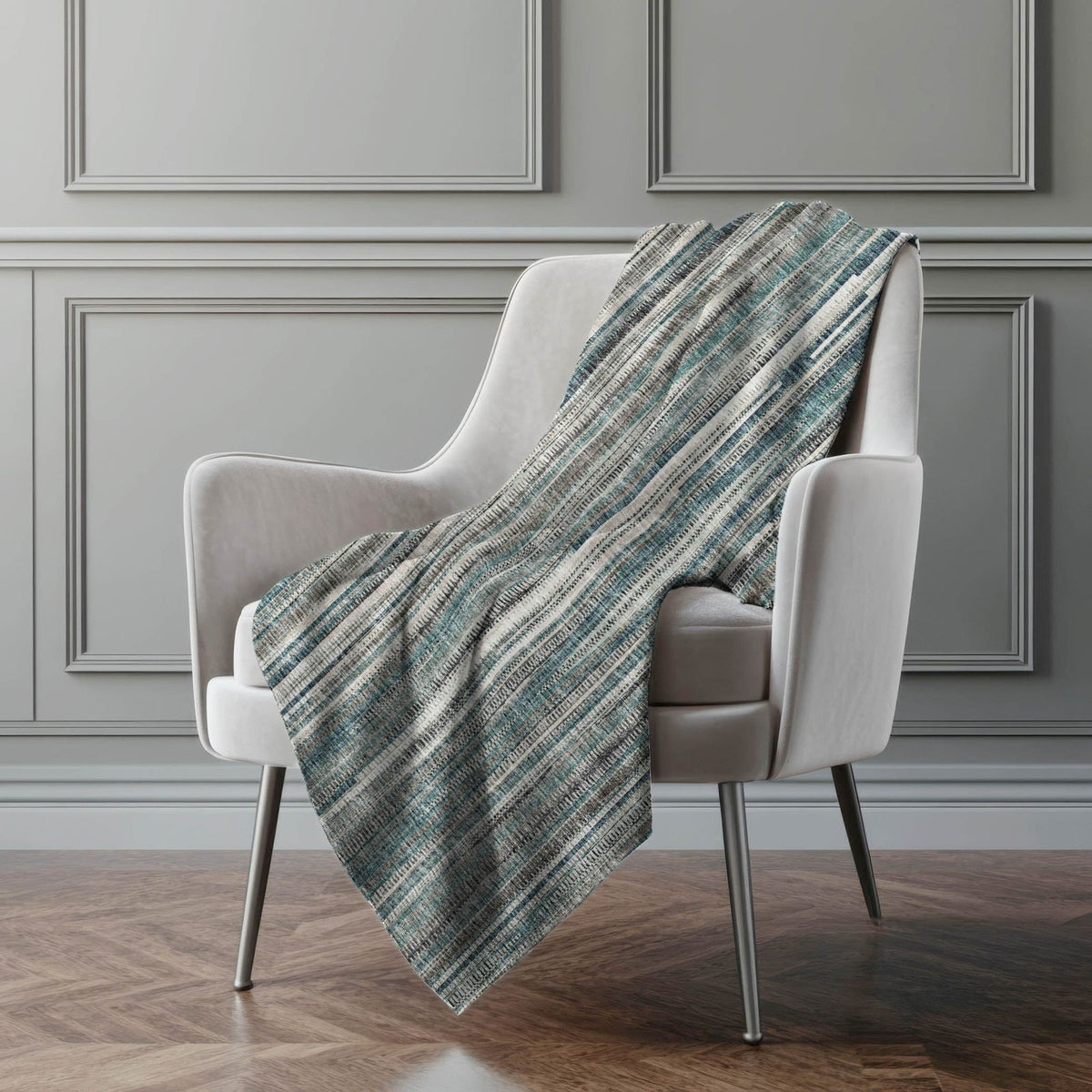 Addison Rugs Textured Stripes 50" x 70" Throw Blanket