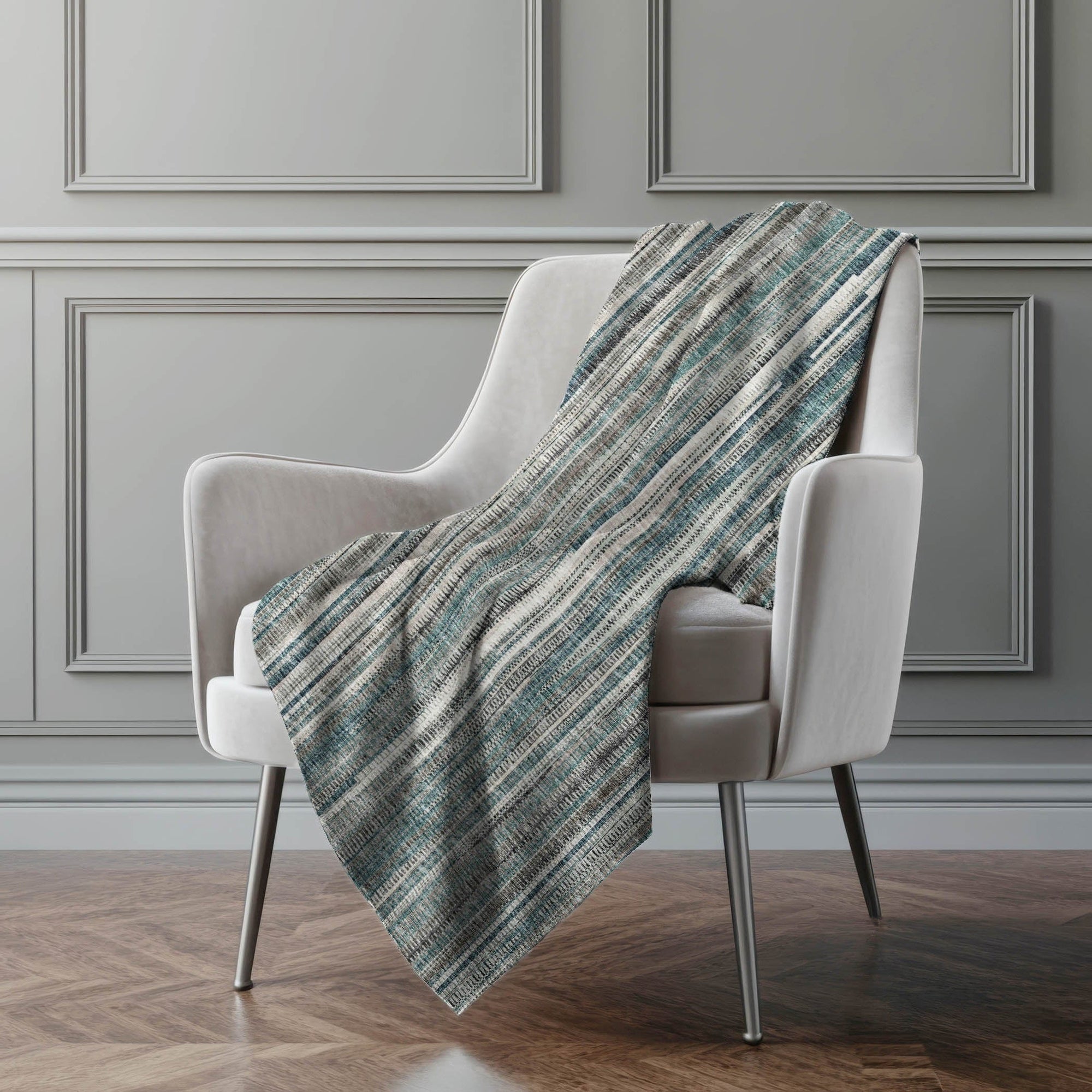 Addison Rugs Textured Stripes 50" x 70" Throw Blanket